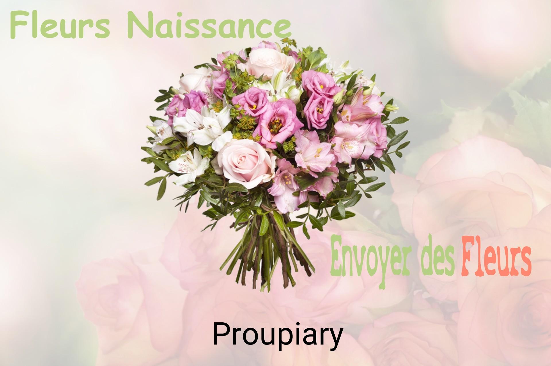 Bouquet de fleurs de naissance livré à Proupiary